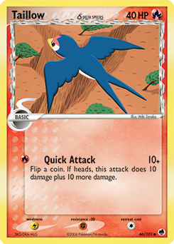 Taillow δ - Dragon Frontiers - #66 - Pokemon TCG card