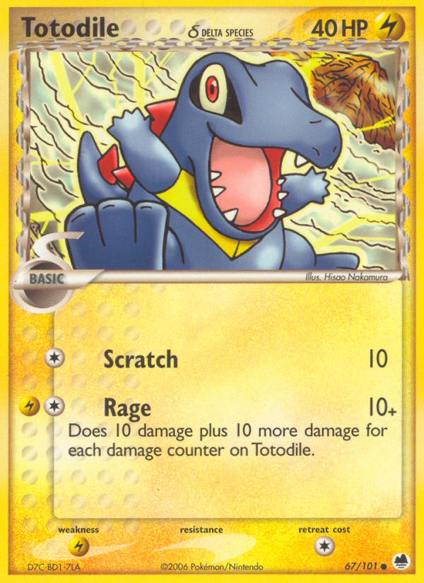 Totodile δ - Dragon Frontiers - #67 - Pokemon TCG card