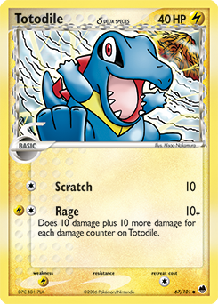 Totodile δ - Dragon Frontiers - #67 - Pokemon TCG card