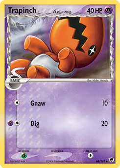 Trapinch δ - Dragon Frontiers - #68 - Pokemon TCG card