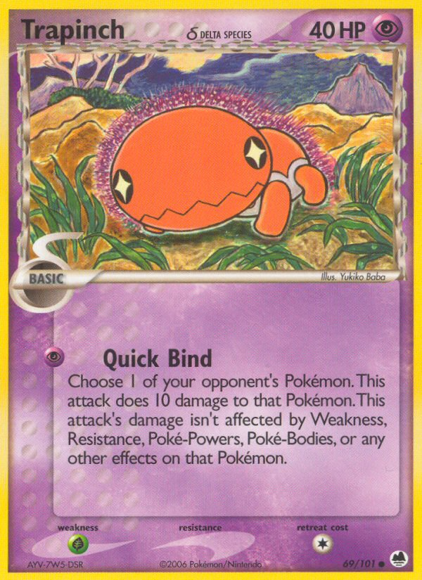 Trapinch δ - Dragon Frontiers - #69 - Pokemon TCG card