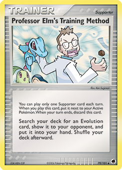 Professor Elm's Training Method - Dragon Frontiers - #79 - Pokemon TCG card