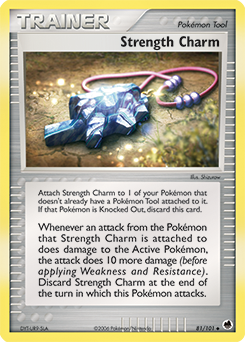 Strength Charm - Dragon Frontiers - #81 - Pokemon TCG card