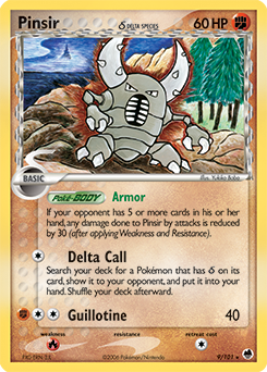 Pinsir δ #9 Pinsir δ - Dragon Frontiers - #9 - Pokemon TCG card