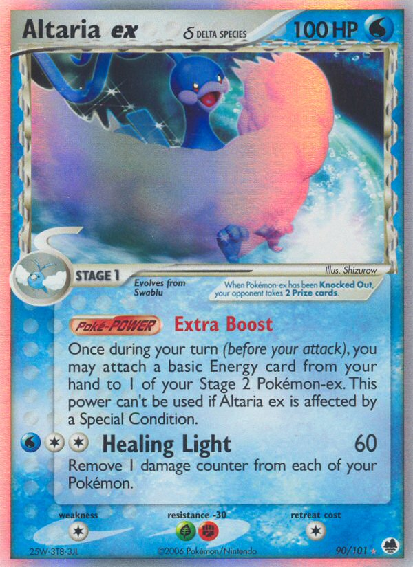 Altaria ex δ - Dragon Frontiers - #90 - Pokemon TCG card