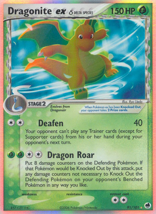 Dragonite ex δ - Dragon Frontiers - #91 - Pokemon TCG card