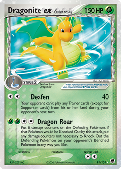 Dragonite ex δ #91 Dragonite ex δ - Dragon Frontiers - #91 - Pokemon TCG card