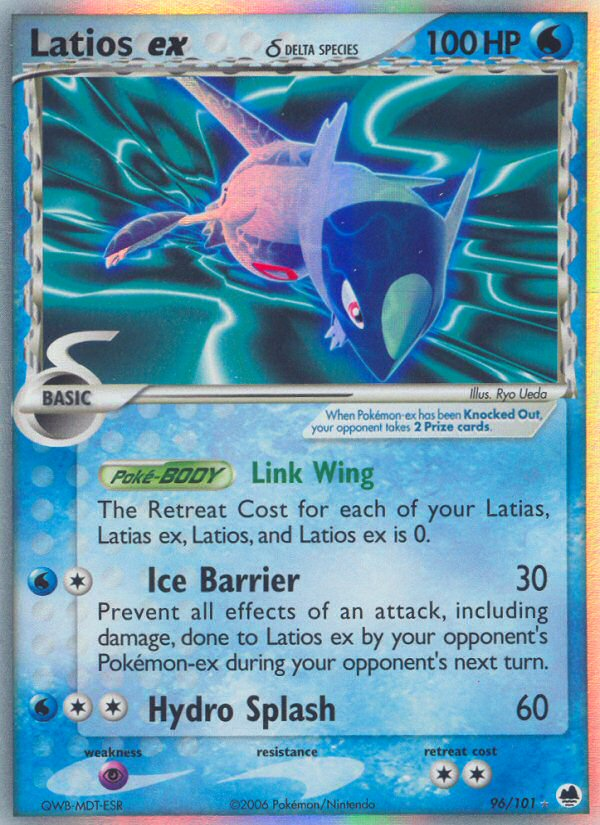 Latios ex δ - Dragon Frontiers - #96 - Pokemon TCG card