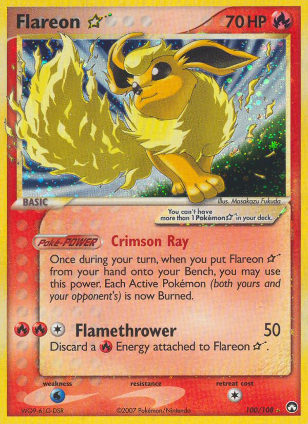 Flareon ★ - Power Keepers - #100 - Pokemon TCG card