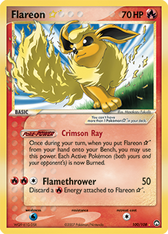 Flareon ★ #100 Flareon ★ - Power Keepers - #100 - Pokemon TCG card
