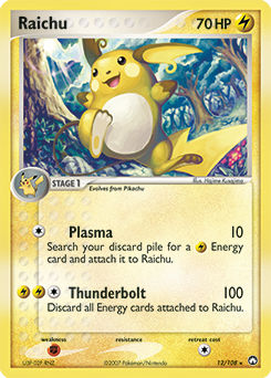 Raichu #12 Raichu - Power Keepers - #12 - Pokemon TCG card