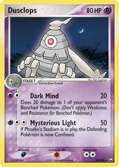 Dusclops #14 Dusclops - Power Keepers - #14 - Pokemon TCG card