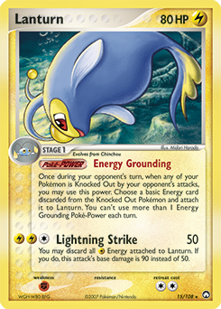 Lanturn - Power Keepers - #15 - Pokemon TCG card