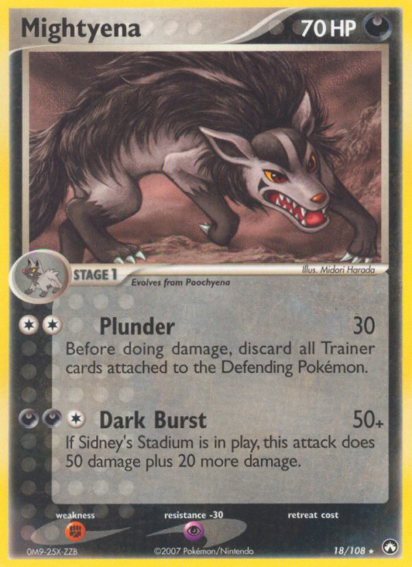 Mightyena - Power Keepers - #18 - Pokemon TCG card
