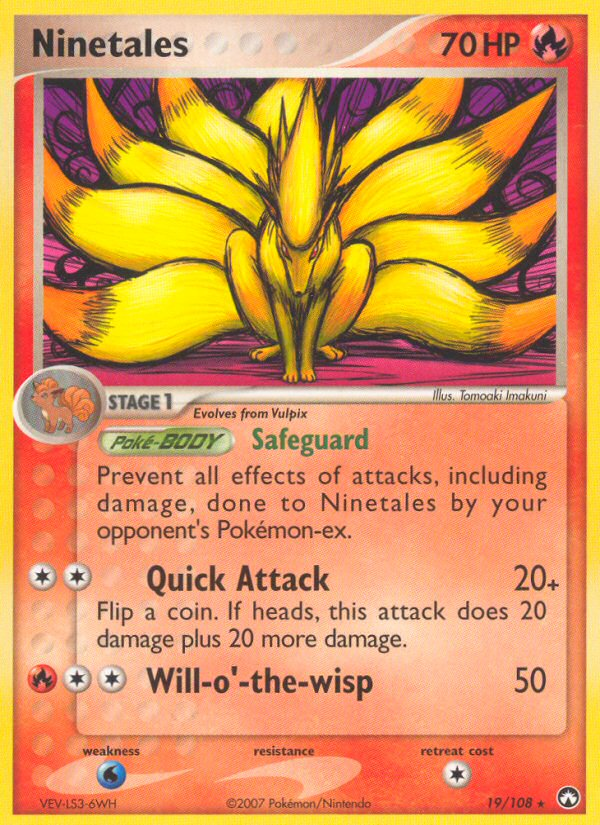 Ninetales - Power Keepers - #19 - Pokemon TCG card