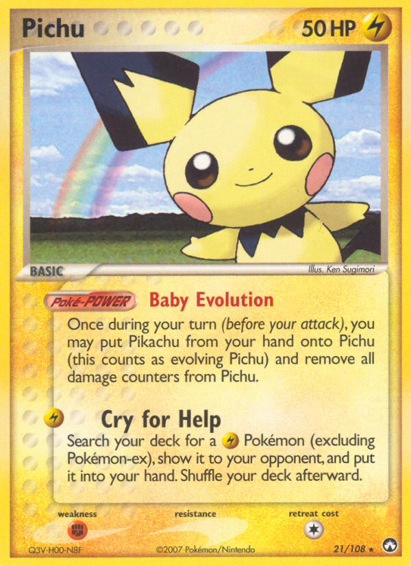Pichu - Power Keepers - #21 - Pokemon TCG card