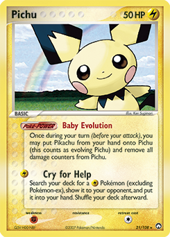 Pichu #21 Pichu - Power Keepers - #21 - Pokemon TCG card