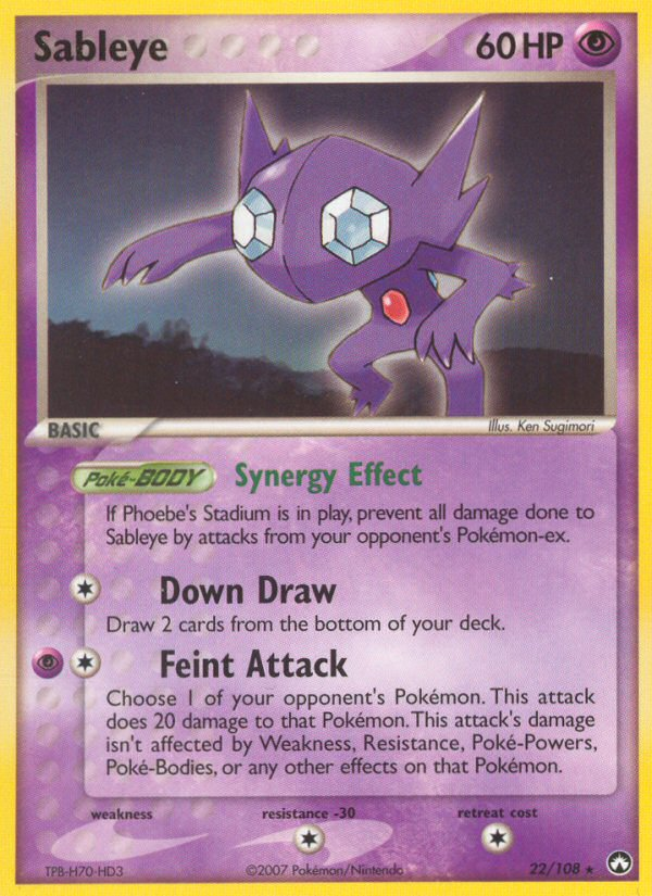 Sableye - Power Keepers - #22 - Pokemon TCG card