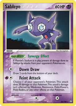 Sableye #22 Sableye - Power Keepers - #22 - Pokemon TCG card