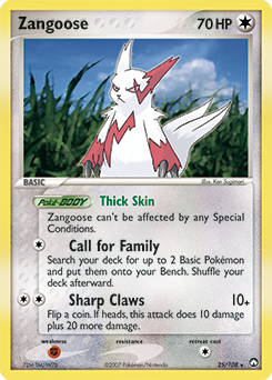 Zangoose #25 Zangoose - Power Keepers - #25 - Pokemon TCG card