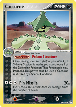 Cacturne - Power Keepers - #27 - Pokemon TCG card