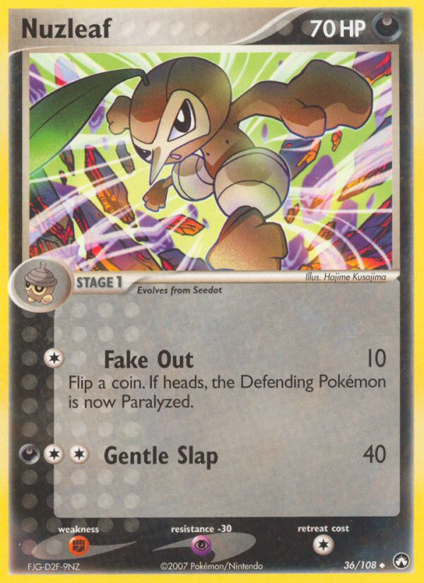 Nuzleaf - Power Keepers - #36 - Pokemon TCG card