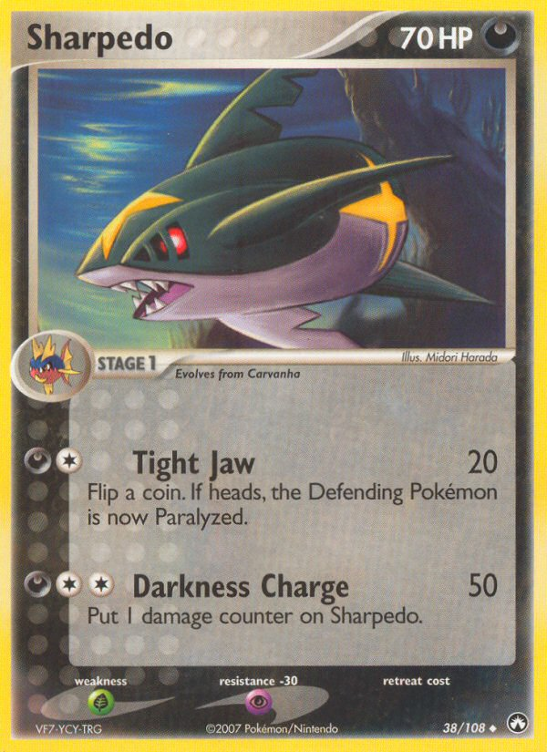 Sharpedo - Power Keepers - #38 - Pokemon TCG card