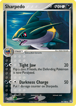 Sharpedo #38 Sharpedo - Power Keepers - #38 - Pokemon TCG card