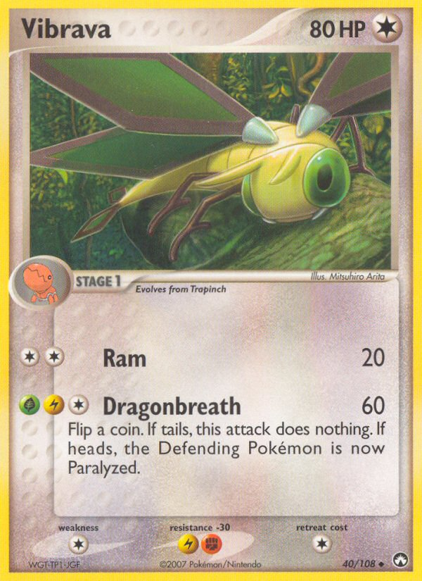 Vibrava - Power Keepers - #40 - Pokemon TCG card