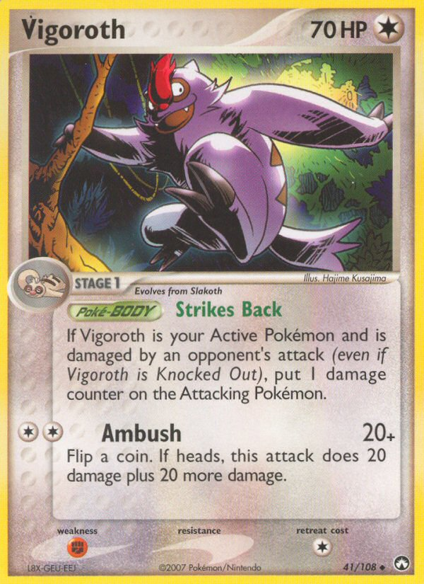 Vigoroth - Power Keepers - #41 - Pokemon TCG card