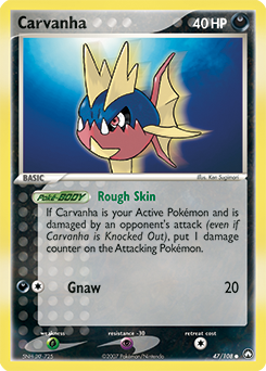 Carvanha - Power Keepers - #47 - Pokemon TCG card
