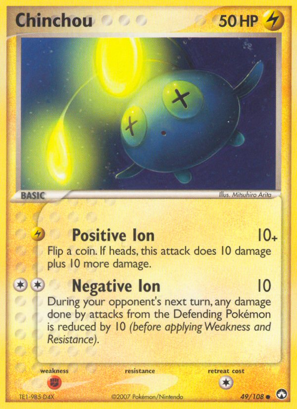 Chinchou - Power Keepers - #49 - Pokemon TCG card