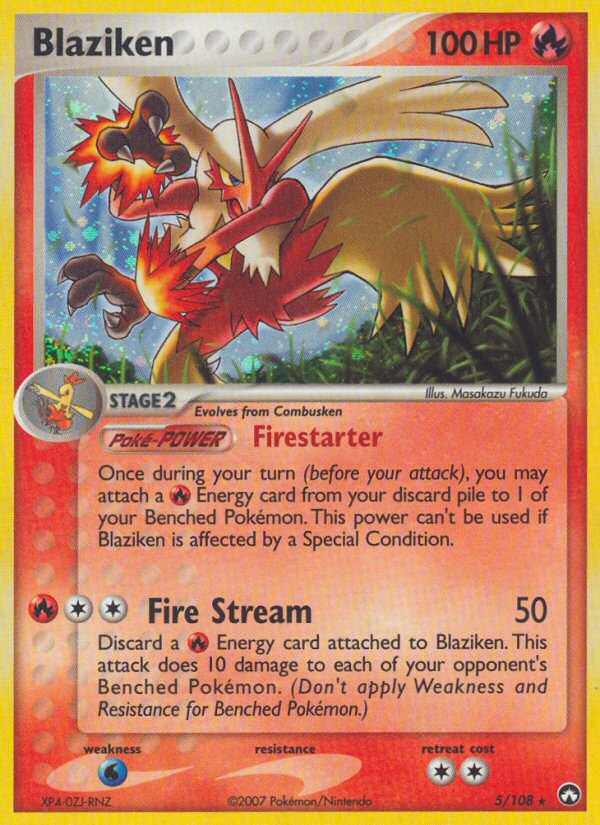 Blaziken - Power Keepers - #5 - Pokemon TCG card