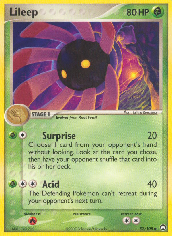 Lileep - Power Keepers - #52 - Pokemon TCG card