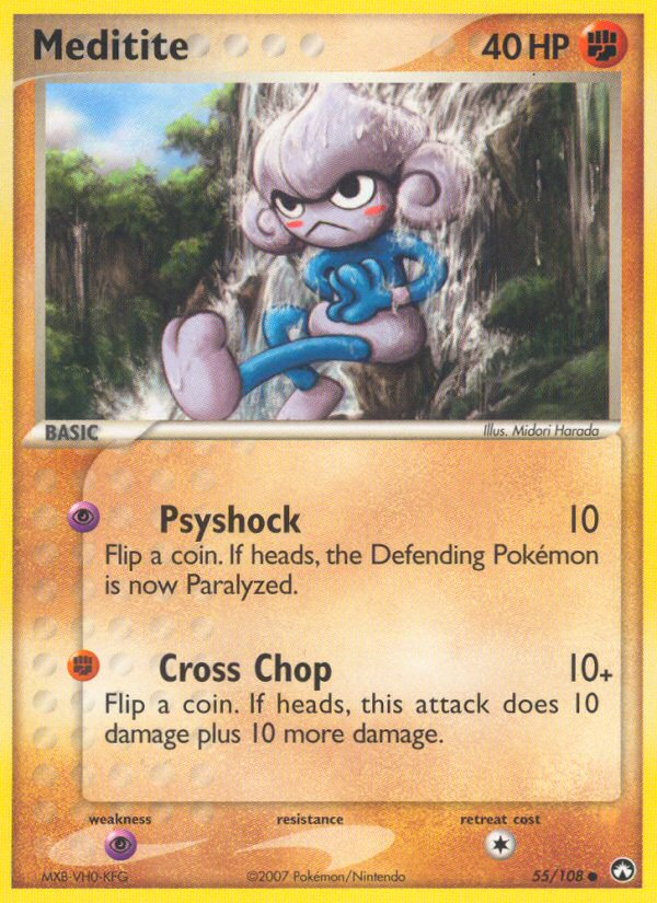 Meditite - Power Keepers - #55 - Pokemon TCG card