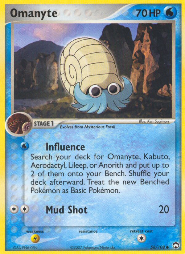 Omanyte - Power Keepers - #56 - Pokemon TCG card
