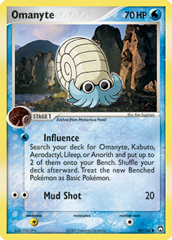 Omanyte #56 Omanyte - Power Keepers - #56 - Pokemon TCG card