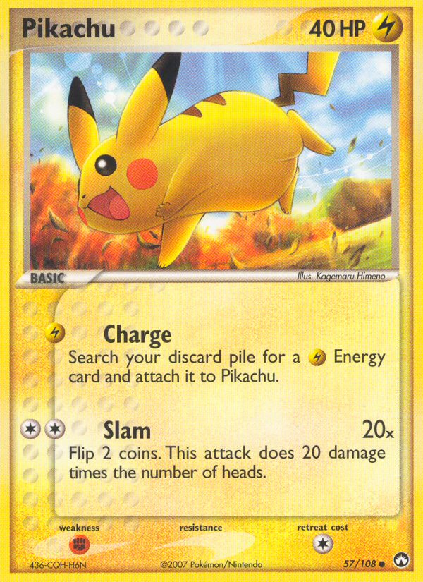 Pikachu - Power Keepers - #57 - Pokemon TCG card