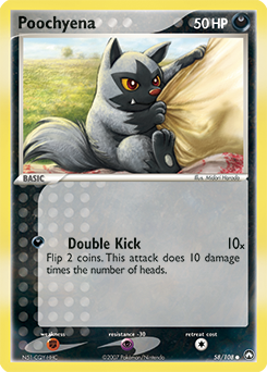 Poochyena #58 Poochyena - Power Keepers - #58 - Pokemon TCG card