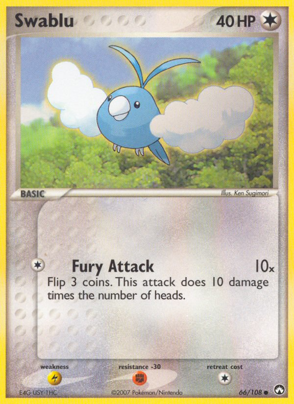 Swablu - Power Keepers - #66 - Pokemon TCG card
