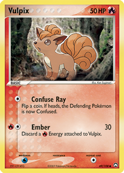 Vulpix - Power Keepers - #69 - Pokemon TCG card
