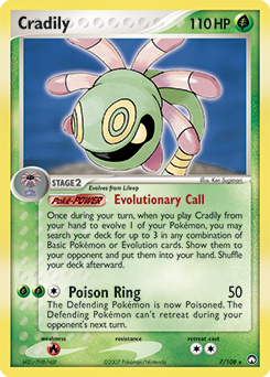 Cradily - Power Keepers - #7 - Pokemon TCG card