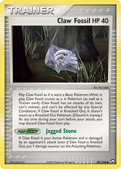 Claw Fossil - Power Keepers - #84 - Pokemon TCG card