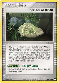 Root Fossil - Power Keepers - #86 - Pokemon TCG card