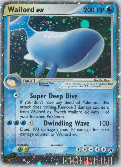 Wailord ex - Sandstorm - #100 - Pokemon TCG card