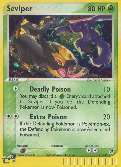 Seviper - Sandstorm - #11 - Pokemon TCG card