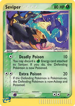 Seviper #11 Seviper - Sandstorm - #11 - Pokemon TCG card