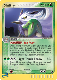 Shiftry #12 Shiftry - Sandstorm - #12 - Pokemon TCG card