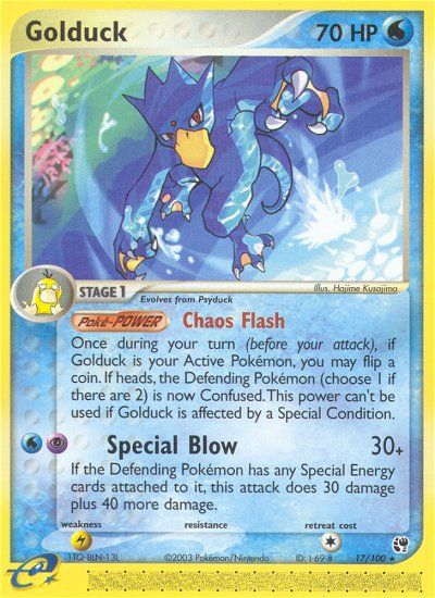 Golduck - Sandstorm - #17 - Pokemon TCG card