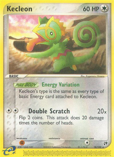 Kecleon - Sandstorm - #18 - Pokemon TCG card